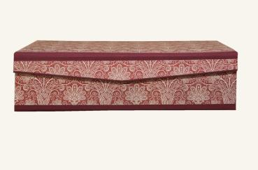 Elegante rote Ordnungsbox "Fidi", handmade in Germnay
